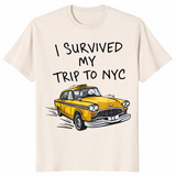 I Survived My Trip To NYC Yellow Taxi Souvenir T-Shirt | Cuccico