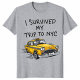 I Survived My Trip To NYC Yellow Taxi Souvenir T-Shirt | Cuccico
