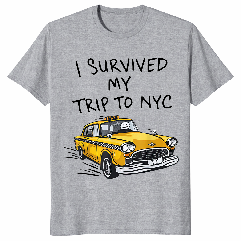 I Survived My Trip To NYC Yellow Taxi Souvenir T-Shirt | Cuccico