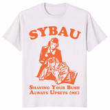 Sybau meme shirt in ice grey