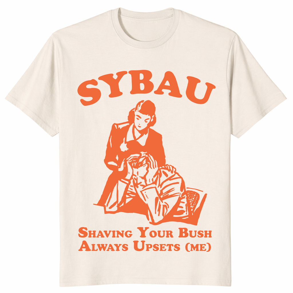 Sybau meme shirt in natural