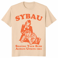 Sybau meme shirt in sand