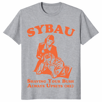 Sybau meme shirt in sport grey