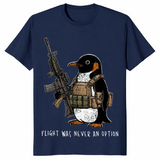 Tactical Penguin Shirt | Flight Was Never An Option Funny Meme Tee | Cuccico