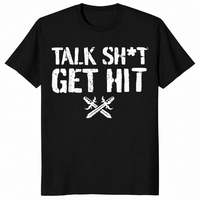 Talk Shit Get Hit T-Shirt | Bold Street Slang Statement Tee | Cuccico