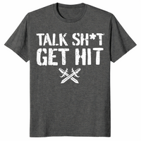 Talk Shit Get Hit T-Shirt | Bold Street Slang Statement Tee | Cuccico
