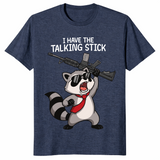 Talking stick raccoon shirt in heather navy