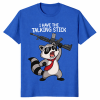 Talking stick raccoon shirt in royal blue