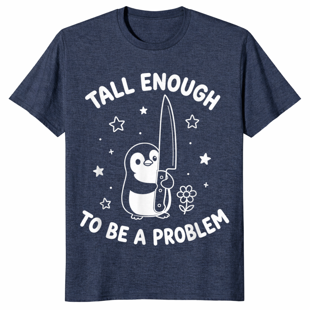 Tall enough to be a problem shirt heather navy