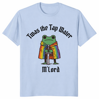 Tap water frog pride shirt in light blue