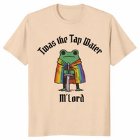 Tap water frog pride shirt in sand