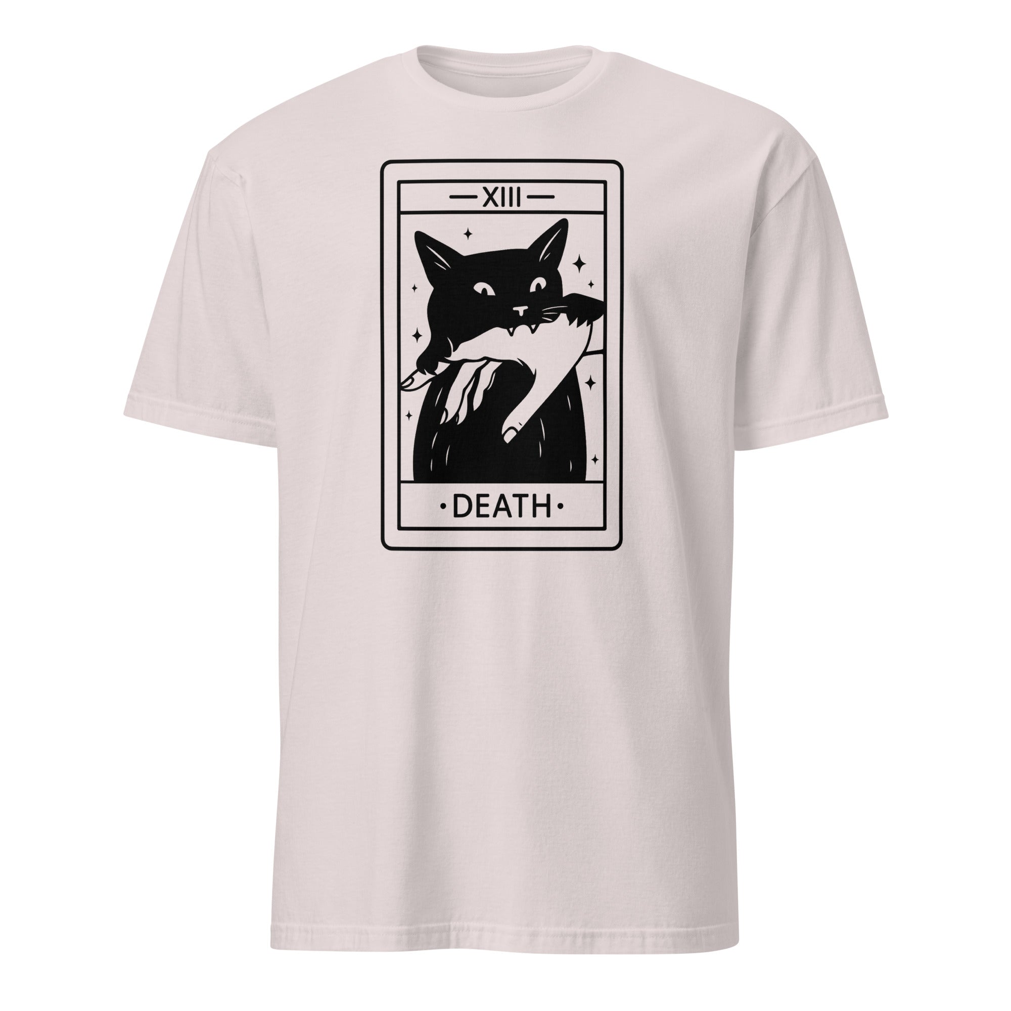 Tarot Card Black Cat Shirt in Ice Grey by Cuccico