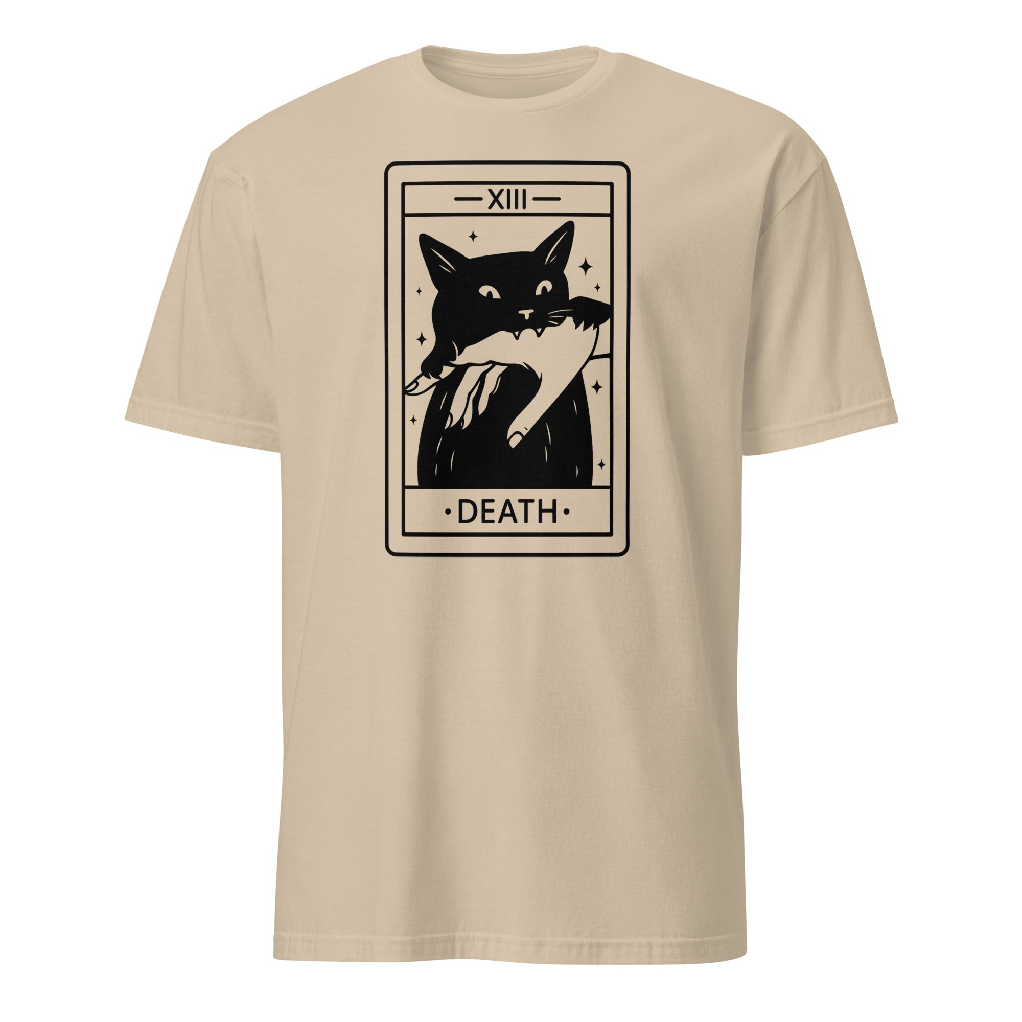 Tarot Card Black Cat Shirt in Sand by Cuccico