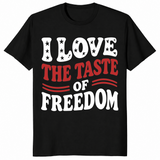 Taste of Freedom Couple Shirt | Bold 4th of July Matching Tee | Cuccico