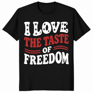 Taste of Freedom Couple Shirt | Bold 4th of July Matching Tee | Cuccico