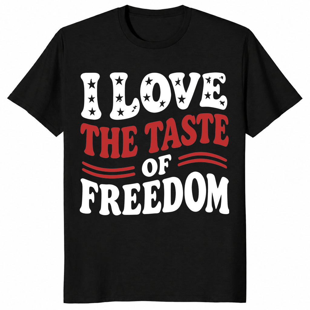 Taste of Freedom Couple Shirt | Bold 4th of July Matching Tee | Cuccico