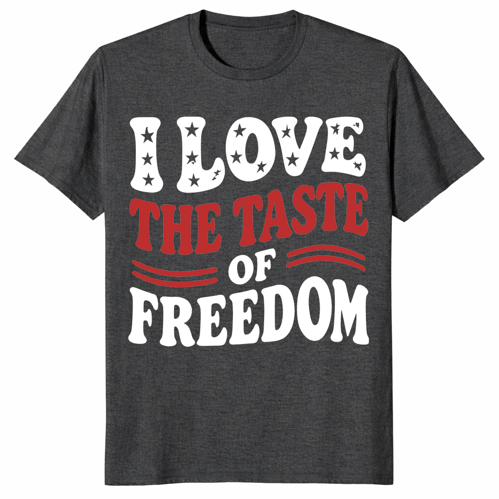 Taste of Freedom Couple Shirt | Bold 4th of July Matching Tee | Cuccico