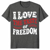 Taste of Freedom Couple Shirt | Bold 4th of July Matching Tee | Cuccico