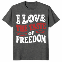 Taste of Freedom Couple Shirt | Bold 4th of July Matching Tee | Cuccico
