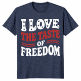 Taste of Freedom Couple Shirt | Bold 4th of July Matching Tee | Cuccico