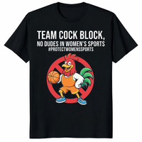 Team Cock Block No Dudes In Women’s Sports Protect Women’s Sports Shirt, High-Visibility Slogan Graphic Print, Premium Cotton Unisex Tee.