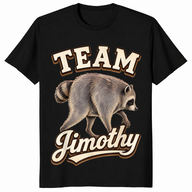 Viral Meme Raccoon Team Jimothy Seattle Funny T-Shirt | Cuccico