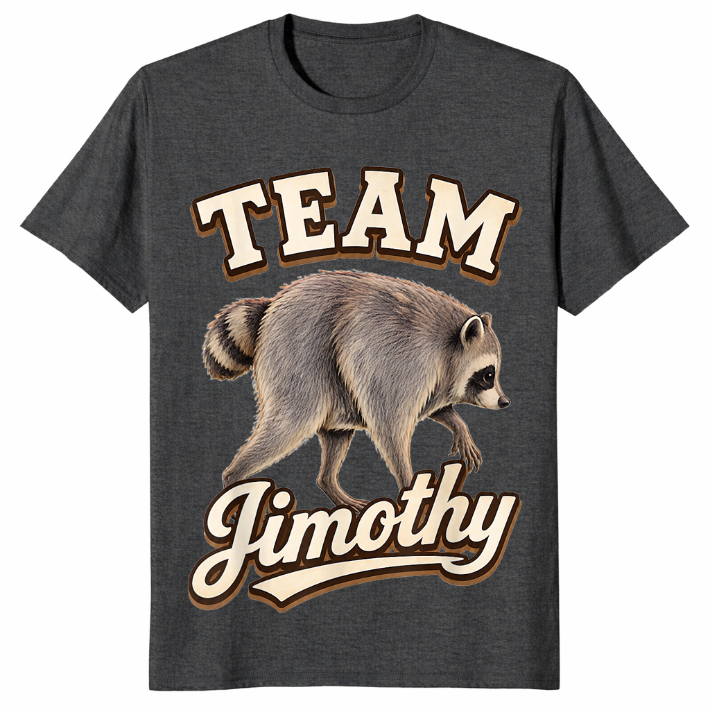 Viral Meme Raccoon Team Jimothy Seattle Funny T-Shirt | Cuccico