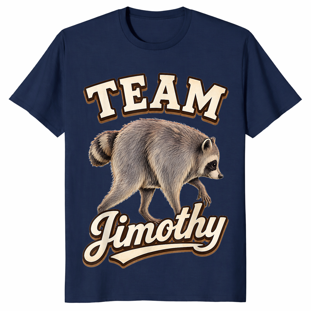 Viral Meme Raccoon Team Jimothy Seattle Funny T-Shirt | Cuccico