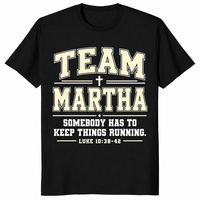 Team Martha shirt in black