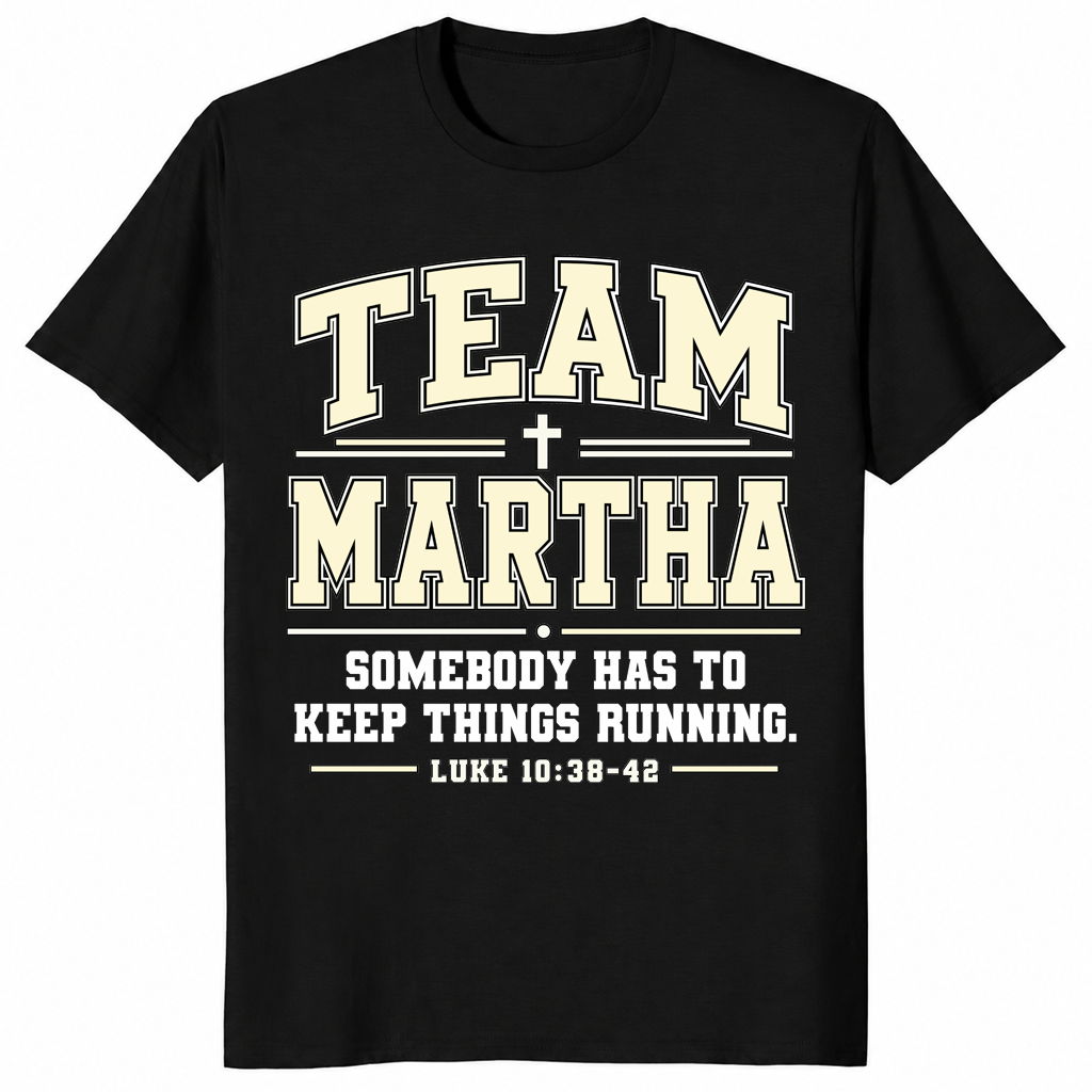 Team Martha shirt in black