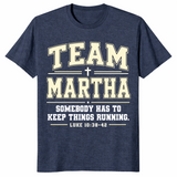Team Martha shirt in heather navy