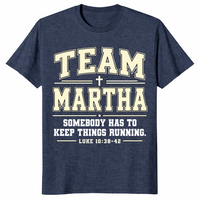 Team Martha shirt in heather navy