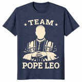 Team Pope Leo XIV Catholic pride shirt in heather navy