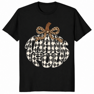 Thankful pumpkin shirt in Black