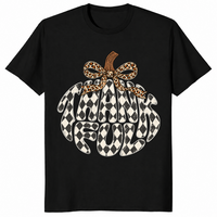 Thankful pumpkin shirt in Black