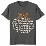 Thankful pumpkin shirt in Dark Heather