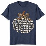 Thankful pumpkin shirt in Heather Navy