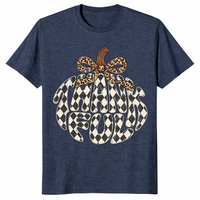 Thankful pumpkin shirt in Heather Navy