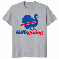 Thanksgiving football shirt in sport grey