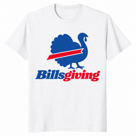 Thanksgiving football shirt in white