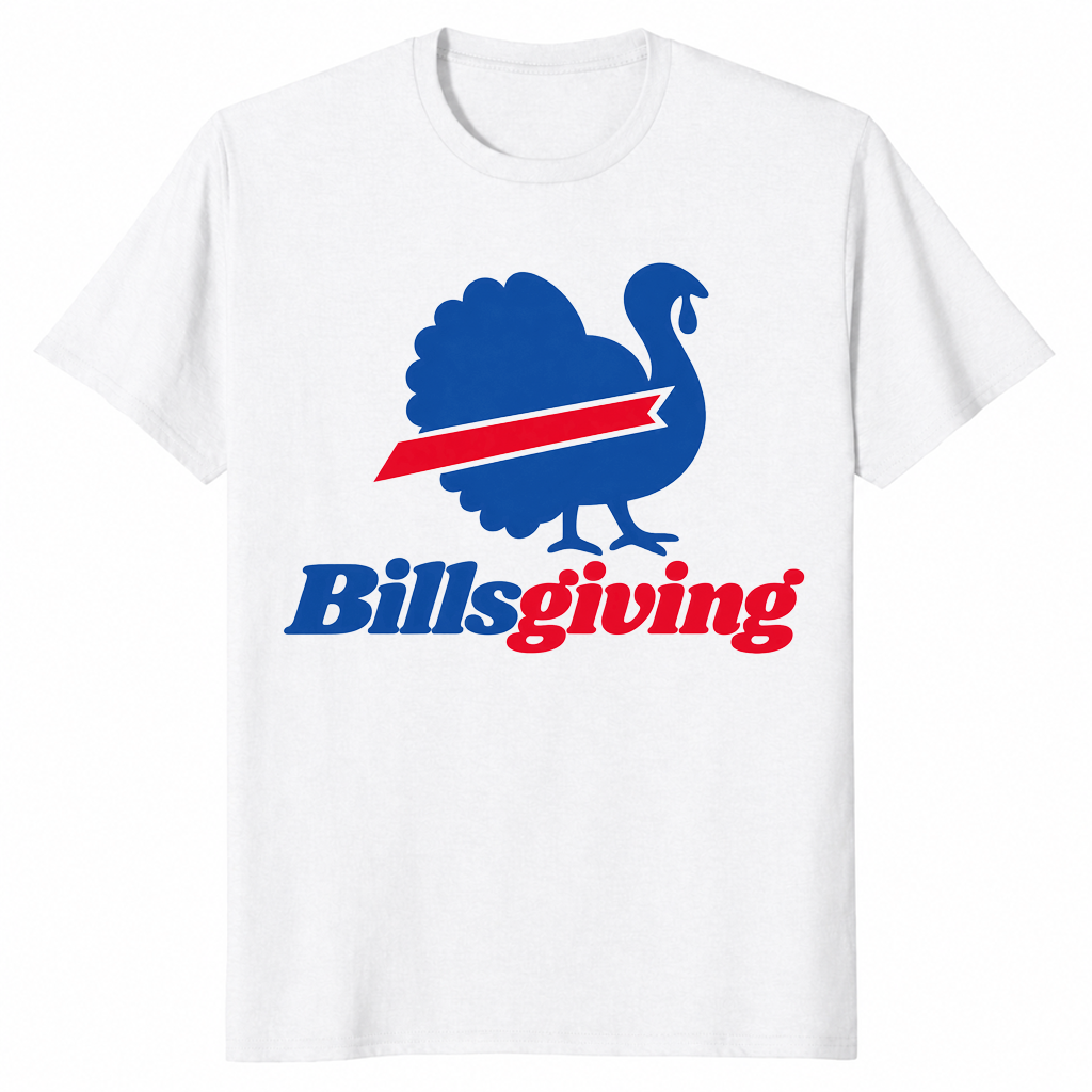 Thanksgiving football shirt in white