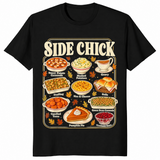 Thanksgiving side chick shirt in black