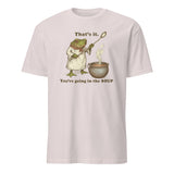Cuccico That’s It You’re Going in the Soup Funny Frog Meme Tee in ice grey