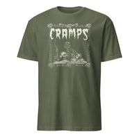 Military Green The Cramps Band T-Shirt by Cuccico – Vintage Psychobilly Punk Rock Tee