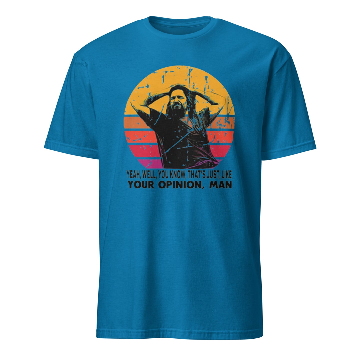 That’s, Like, Your Opinion, Man T-Shirt in sapphire blue by Cuccico