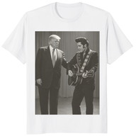 The King with The King Shirt – Trump and Elvis Retro Gift Tee
