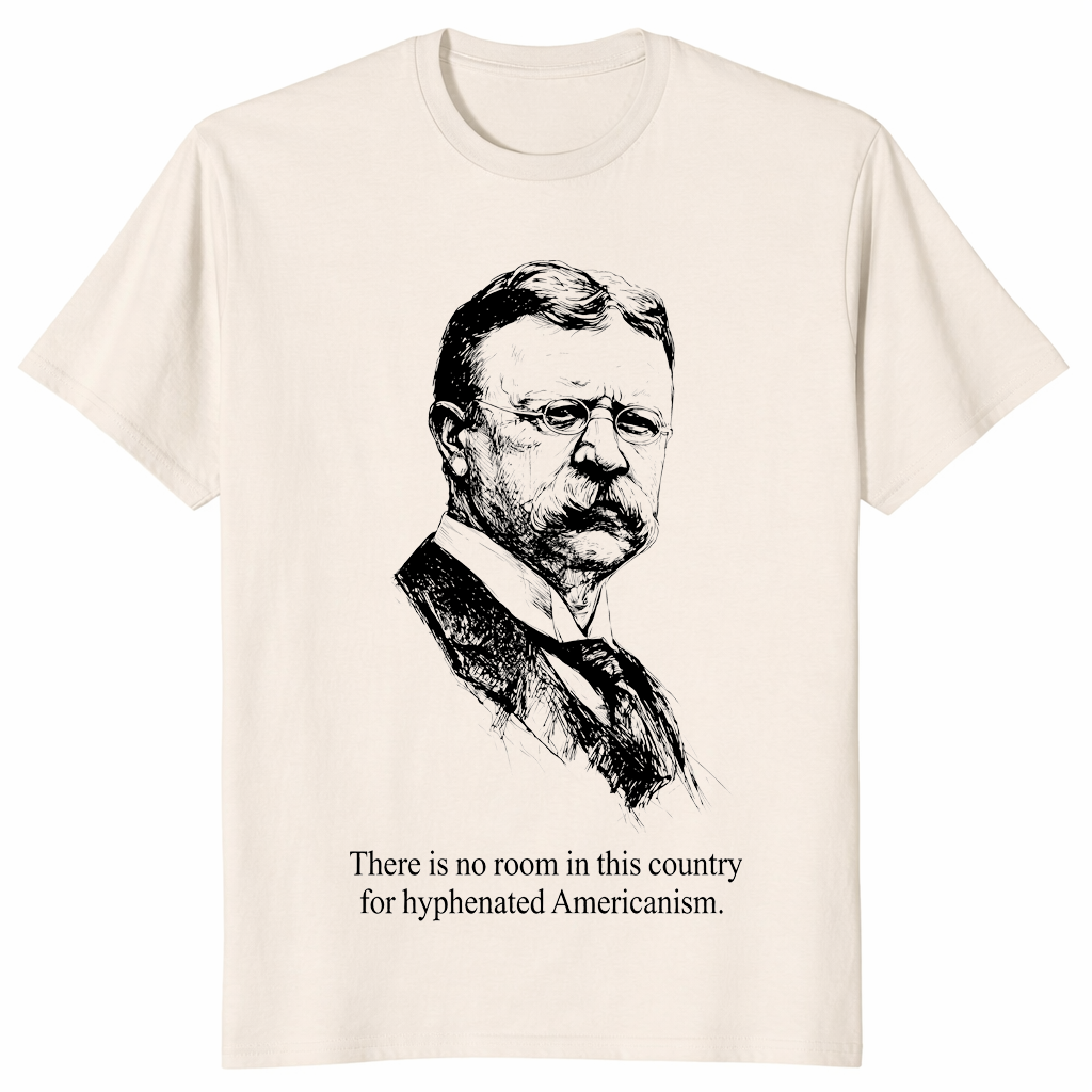 Hyphenated Americanism Theodore Roosevelt Quote Shirt | Cuccico