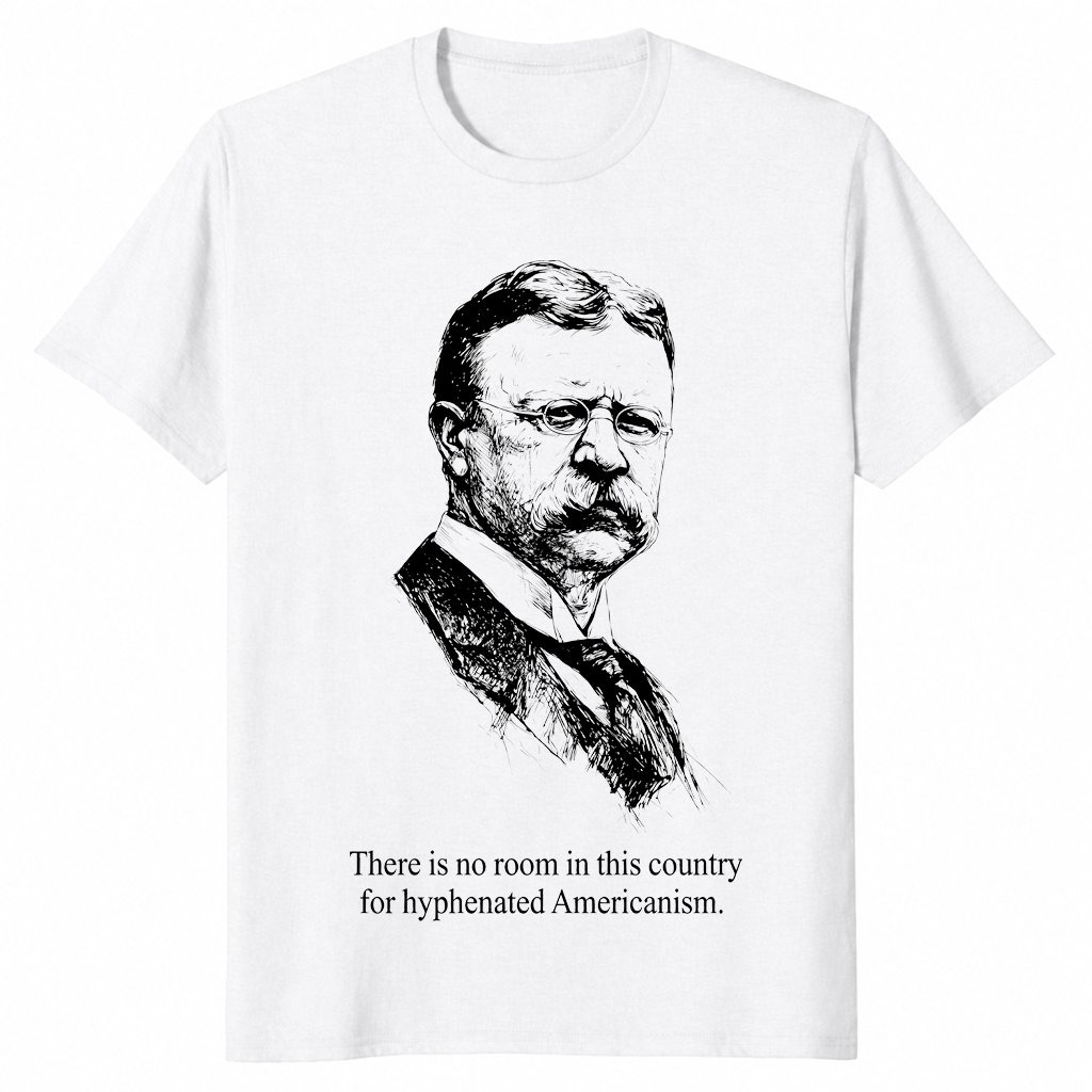 Hyphenated Americanism Theodore Roosevelt Quote Shirt | Cuccico
