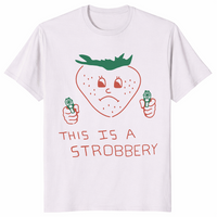 Ice grey This is Strobbery shirt funny wordplay tee