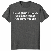 Throat punch shirt in dark heather